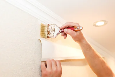 Pose de papier peint à Sergines — revêtements muraux et toiles de verre